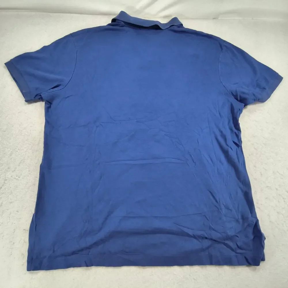 Polo by Ralph Lauren Collared Polo Shirt Mens Size Extra Large XL Blue Pink
